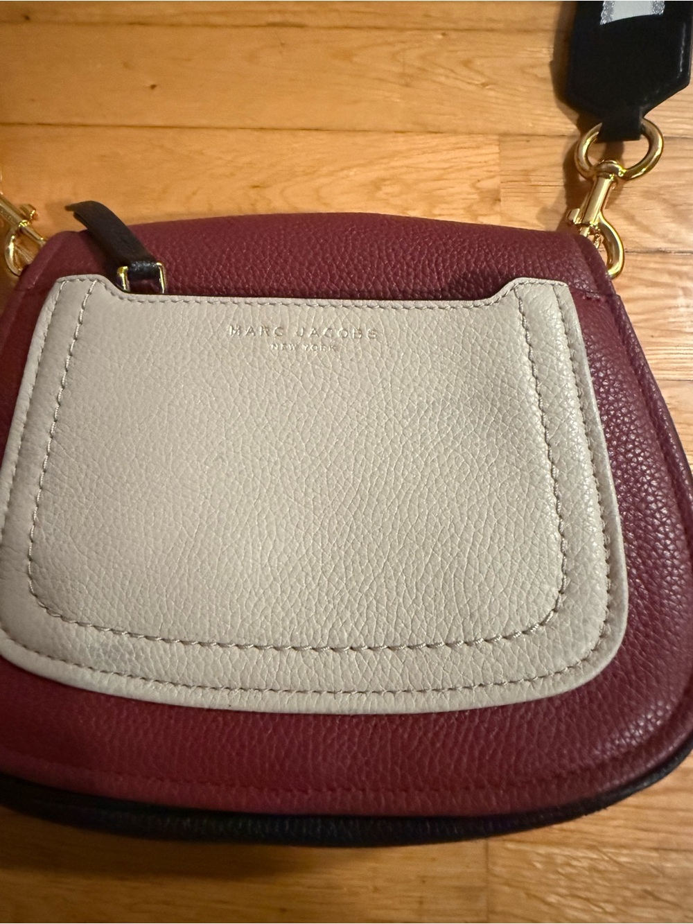 NWOT Marc Jacobs Leather Empire City Saddle Crossbody Bag